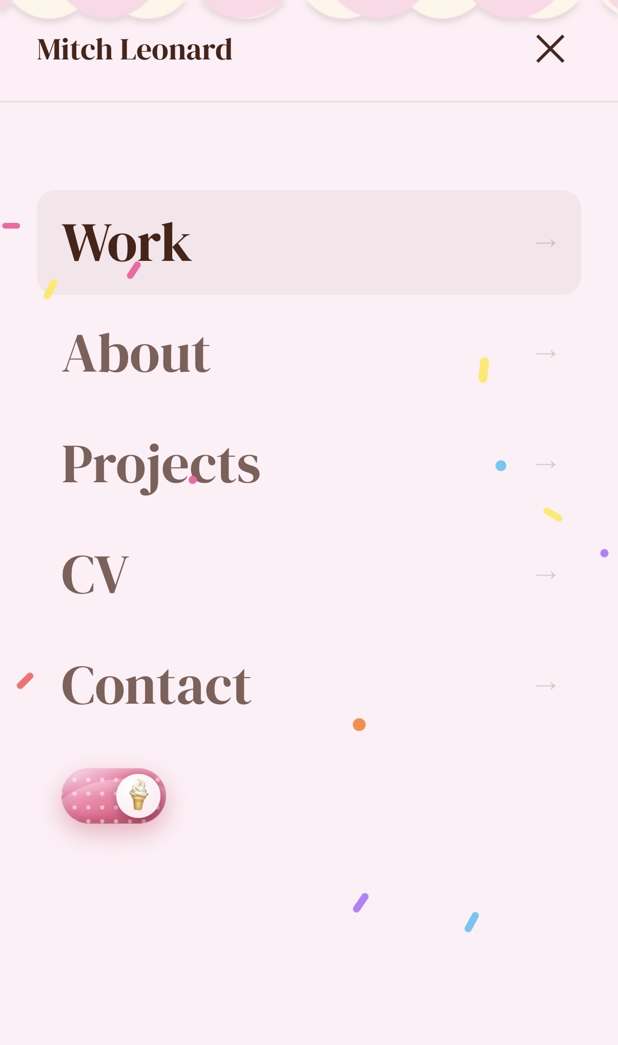 Mobile nav — on